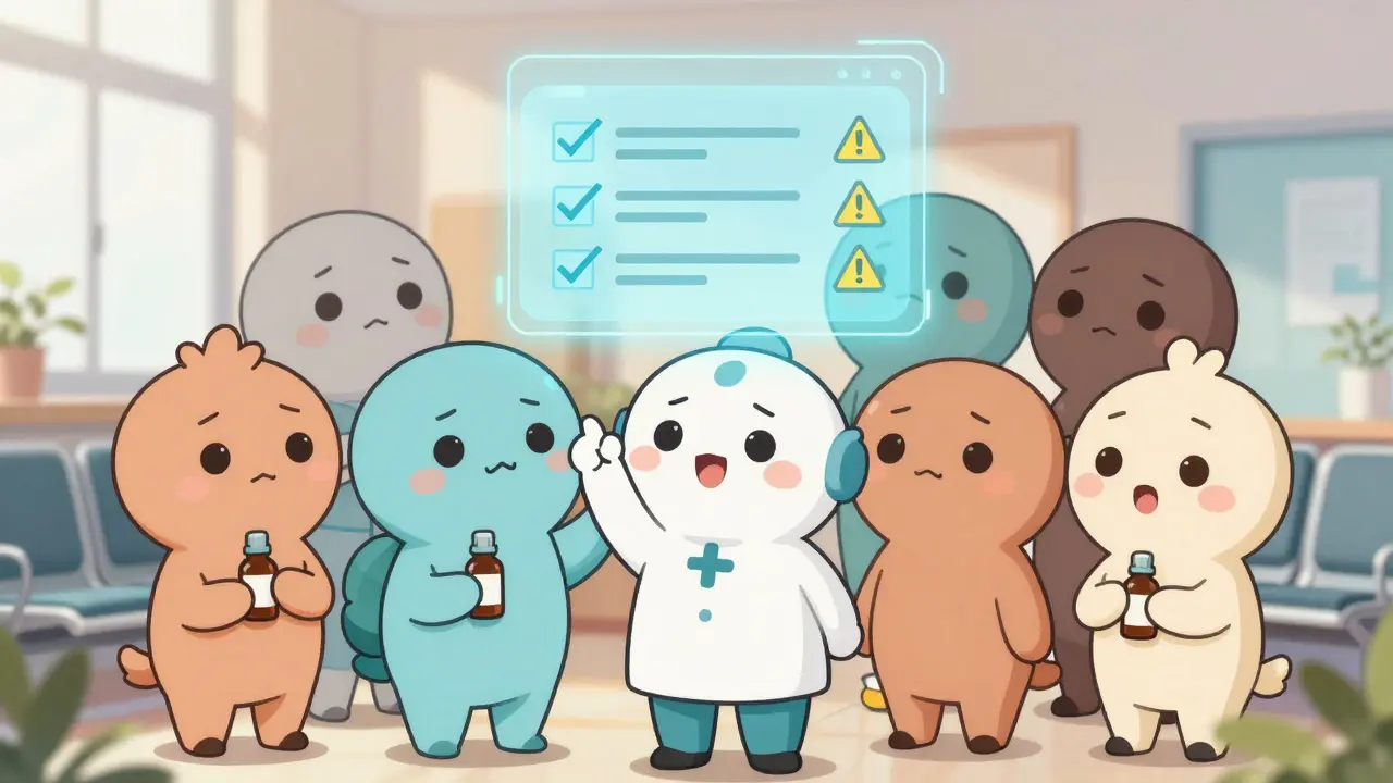 Patients chibi discutant de la sécurité du CBD dans une clinique