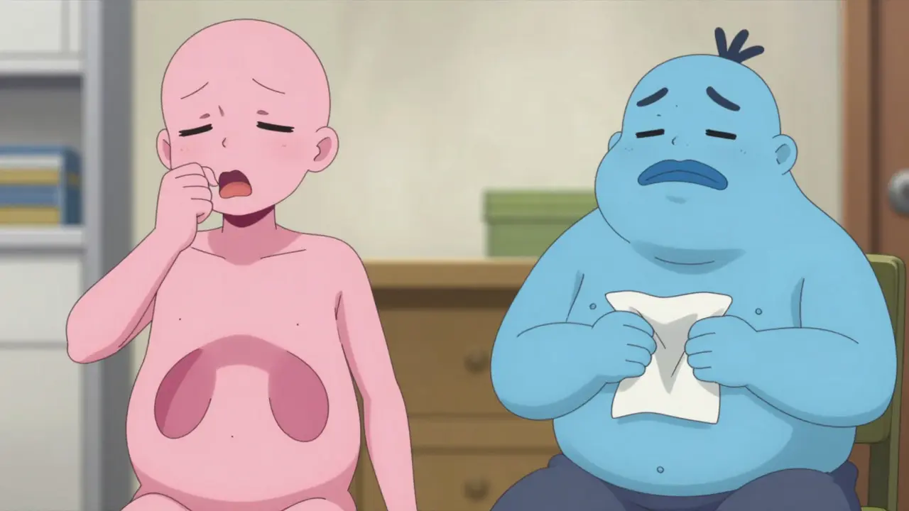 Comparaison anime moe entre emphysème et bronchite chronique