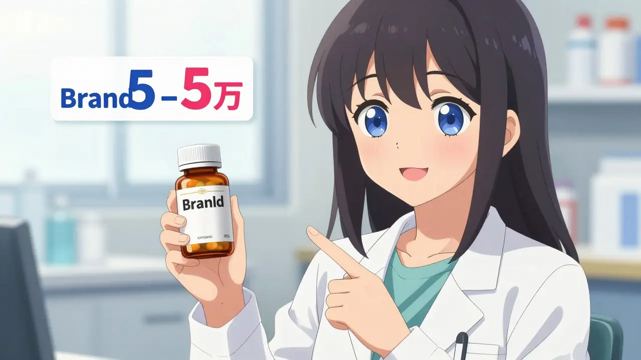 Personnage anime expliquant les économies sur le générique